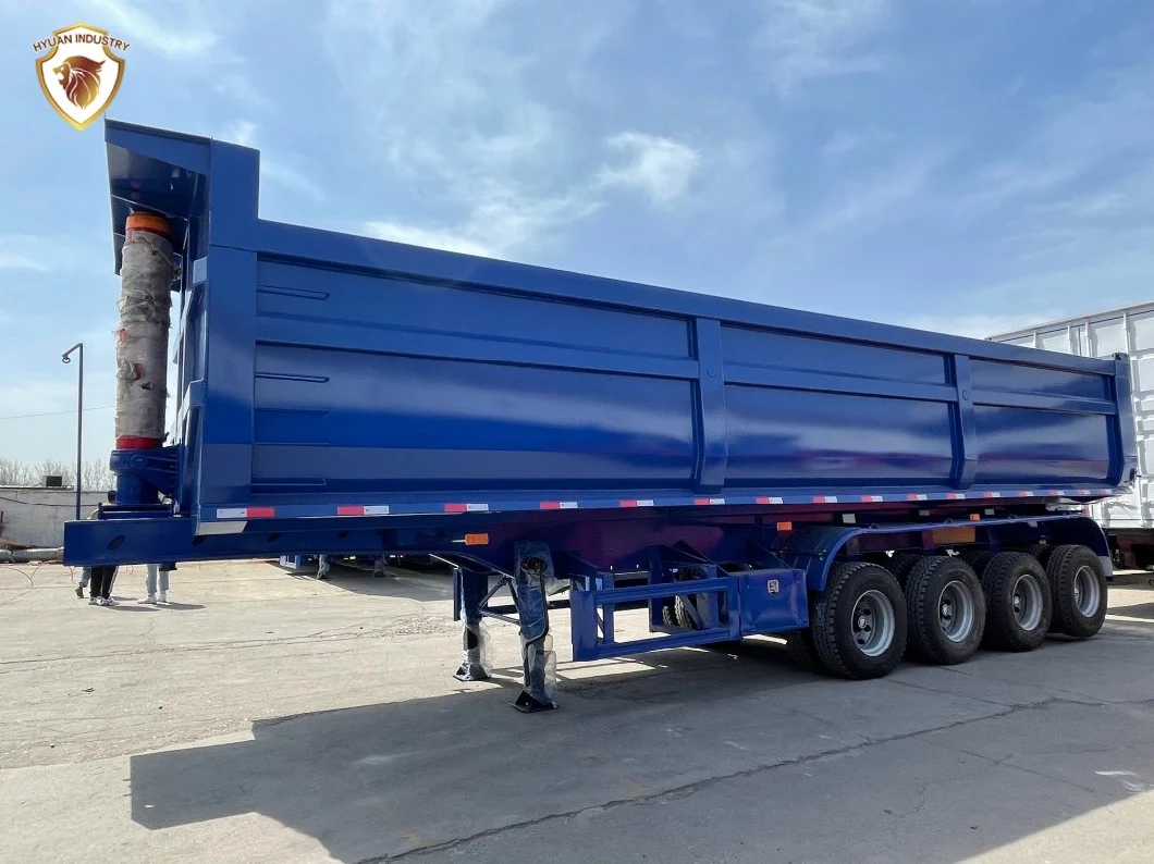 40 Cubic 2axle 3 Axle Tipper Semi Trailer Dump Trailer Manufacturer for Sale