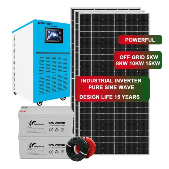 Sistema de energía solar 5kw48V 8kw96V 10kw96V 15kw 192V20kw 30kw para uso doméstico Panel solar Batería de litio Batería de gel 10 años de garantía