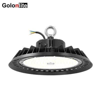 210lm/W Dim Store Gym Sport Court Fábrica Taller Sensor Industrial LED Iluminación Low Bay Lamp 300W 250W 100W 150W 200W UFO LED High Bay Light para almacén